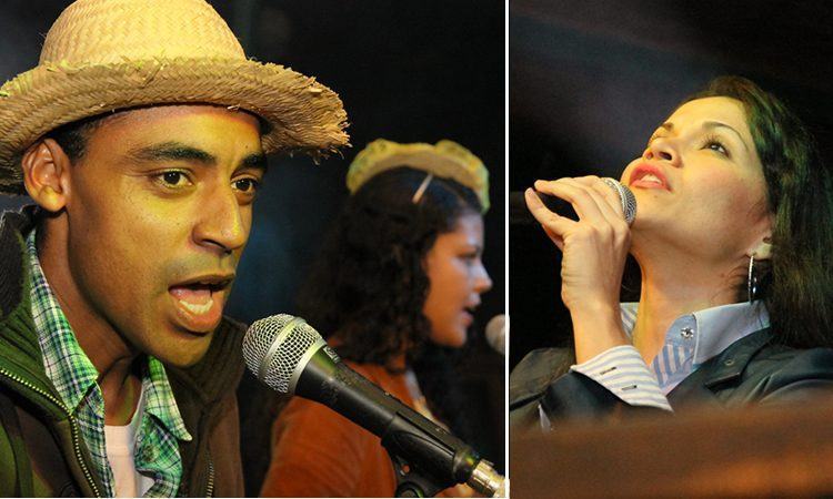Muzak e Asnega e Bianca Ariel, são os vencedores do Festival de Músicas da Juventude de Pindamonhangaba. (Fotos: Denis Silva/PortalR3)
