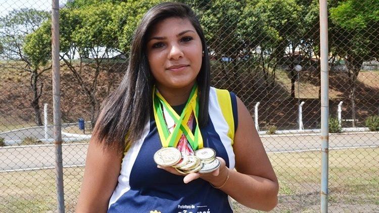 Angelica Carregosa Rodrigues coleciona títulos no lançamento de martelo, modalidade de prova do atletismo. (Foto: Tião Martins/PMSJC)