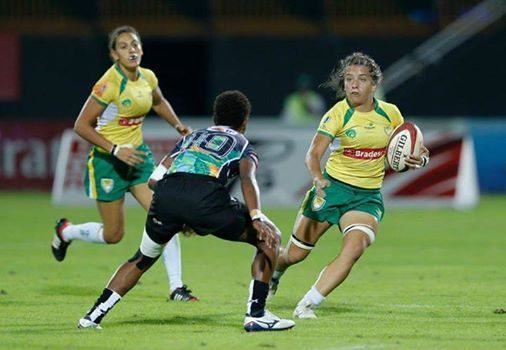 Resultado é inédito para a Seleção Brasileira feminina de rugby. (Foto: Dubai Sevens/Divulgação)