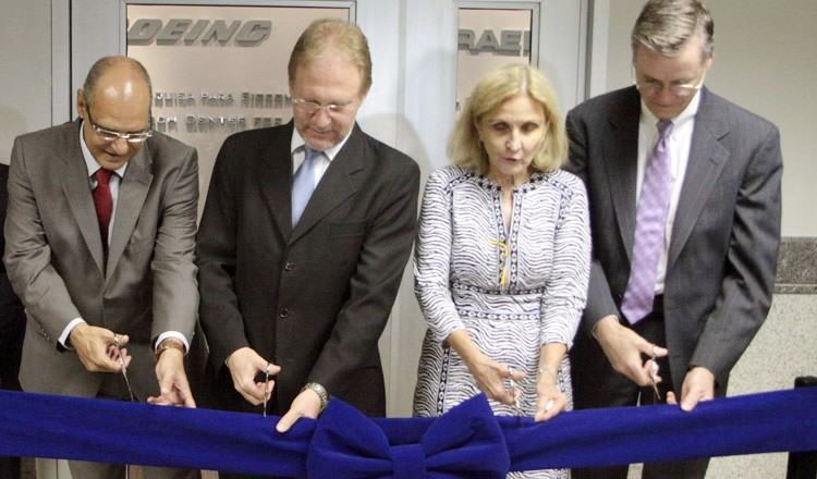 Boeing e a Embraer inauguraram nesta terça-feira (14) o Centro Conjunto de Pesquisa em Biocombustíveis Sustentáveis para a Aviação, instalado no Parque Tecnológico de São José dos Campos. (Foto: Charles de Moura/PMSJC)