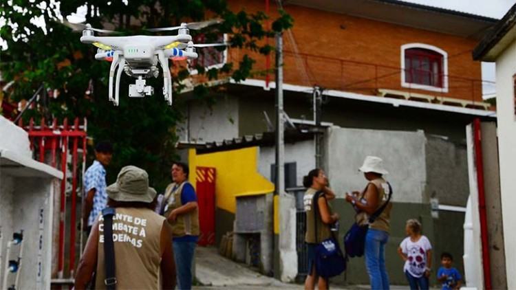 Drone foi usado para ajudar os agentes. (Foto: César Augusto/Divulgação)