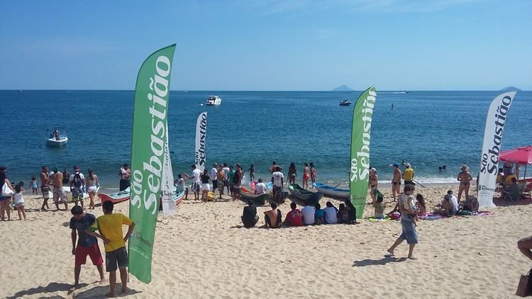 Sábado de sol e praia cheia foram palco do Torneio Aleluia 2015. (Foto: Sábado de sol e praia cheia foram palco do Torneio Aleluia 2015)