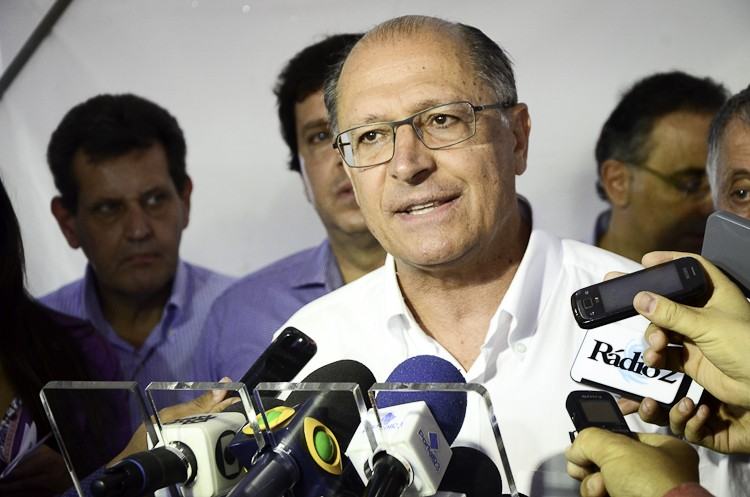 Geraldo Alckmin durante coletiva em Pindamonhangaba. (Foto: Luis Claudio Antunes/PortalR3)