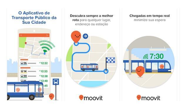 Moovit, aplicativo de mobilidade urbana que atenderá as mais de 35 mil pessoas que usam o transporte público e já podem planejar seu trajeto pelo celular ou tablet. (Foto: reprodução/Moovit)