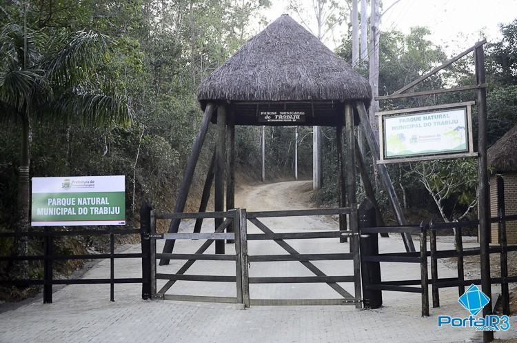 Entrada do Parque do Trabiju em Pindamonhangaba. (Foto: Luis Claudio Antunes/PortalR3)