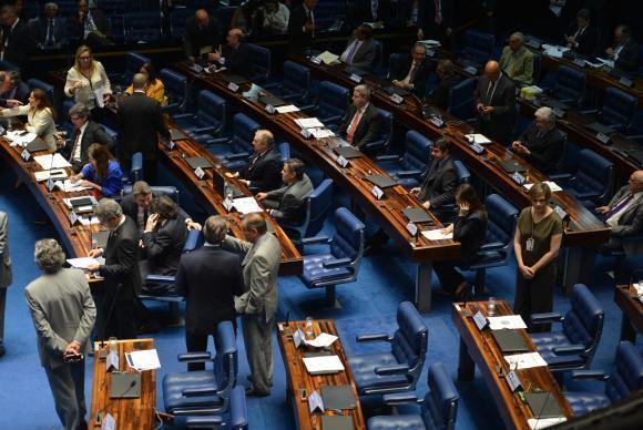 A votação do projeto que trata do financiamento de campanhas ainda não foi concluída no plenário do Senado. (Foto: Fabio Rodrigues Pozzebom/Agência Brasil)