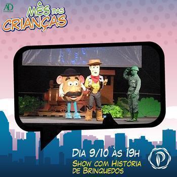 Pocket Show: Toy Story, é atração no dia 9, a partir das 19 horas. (Foto: Divulgação)