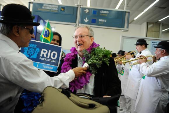 Turistas estrangeiro chegam ao Brasil. (Foto: Tânia Regô/Agência Brasil)