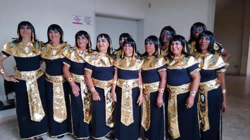 Equipe feminina de coreografia de Pinda. (Foto: Divulgação/PMP)
