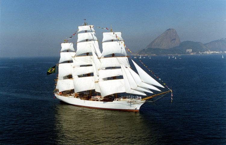O Cisne Branco é um navio-veleiro da Marinha do Brasil. (Foto: Divulgação/PMU)