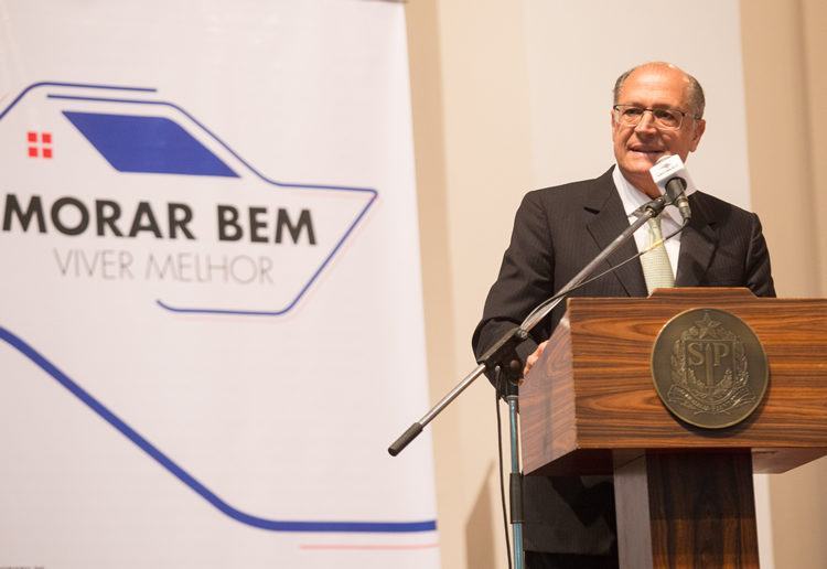 Geraldo Alckmin durante o anúncio em São Paulo. (Foto: Eduardo Saraiva/Governo do Estado)