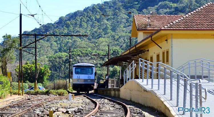 Estação Eugênio Levreve, em Santo Antônio do Pinhal, é um dos pontos de parada do passeio de trem pela Serra da Mantiqueira. (Foto: Luis Claudio Antunes/PortalR3)