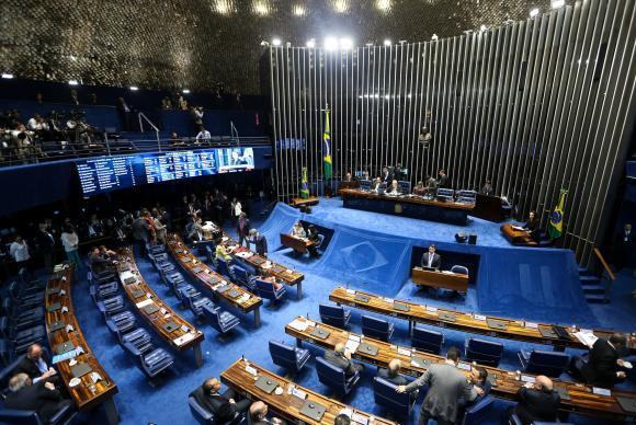  Embora a votação seja aberta, ela será eletrônica, no painel, e não haverá chamada nominal para que os senadores pronunciem seus votos oralmente. (Foto: Marcelo Camargo/Agência Brasil)