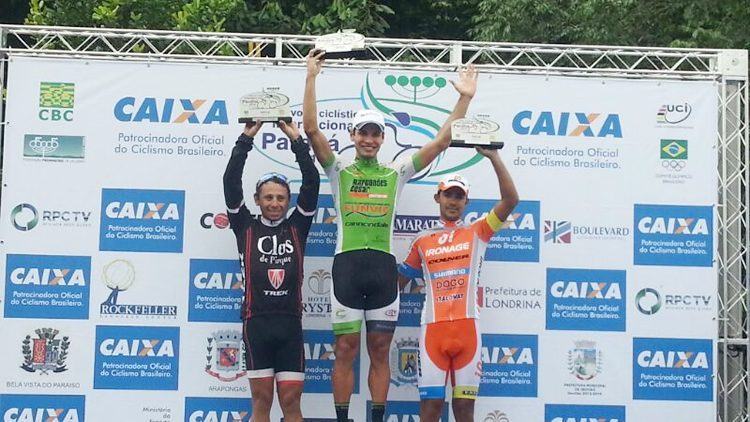 Pódio da 2ª etapa. (Foto: Ciclismo SJC)