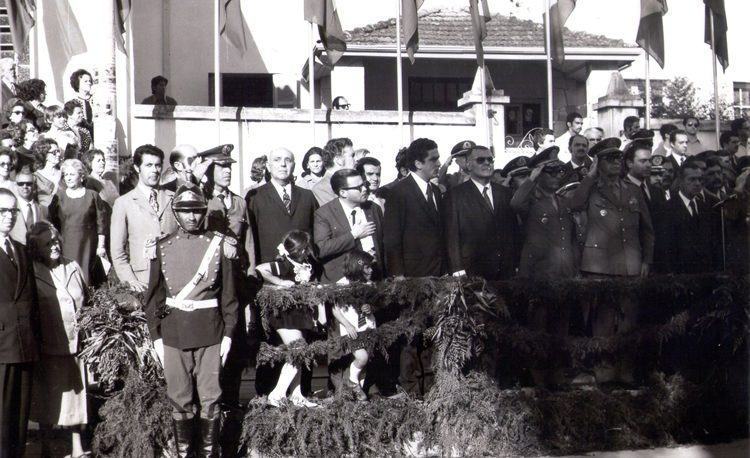 Pindamonhangaba foi a única cidade escolhida para uma das principais paradas, aqui chegando e pernoitando no dia 02 de setembro de 1972 e seguindo viagem no dia seguinte para Aparecida. (Foto: Reprodução/Arquivo Dr. Francisco Piorino)