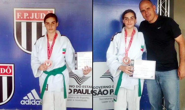 Atleta Bianca Ferreira e o técnico Celso Manzano. (Foto: Divulgação)