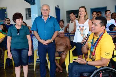 A 2ª Copa Caraguá de Natação “Troféu Professora Fátima Oliveira” foi uma realização do Governo Municipal, por meio da secretaria de Esportes. (Foto: Gianni D’Angelo/PMC) 