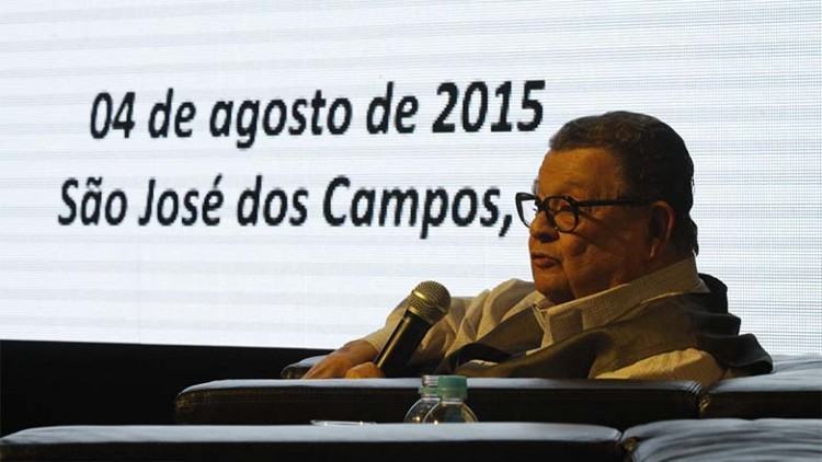O economista Antônio Delfim Netto, ex-ministro da Fazenda, apresentou uma palestra sobre as perspectivas da economia brasileira. (Foto: Antônio Basílio/PMSJC)