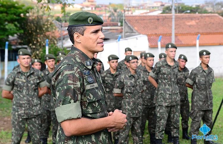 Major Paiva, comandante da 11ª Companhia de Engenharia de Combate Leve. (Foto: Luis Claudio Antunes/PortalR3)