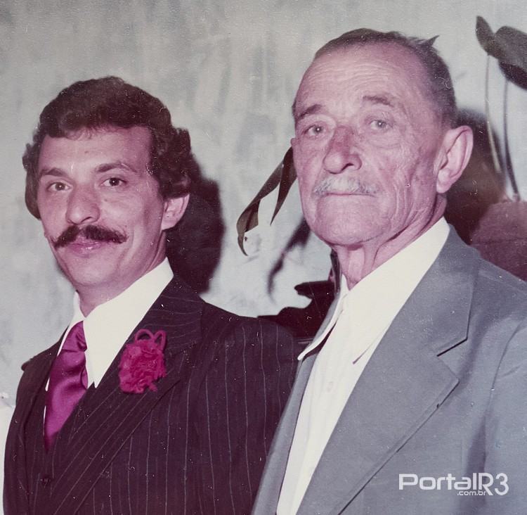 Na foto, Joaquim da Figueira ou português da Figueira, à direita, e seu filho Ivo. (Foto: Arquivo da Família)