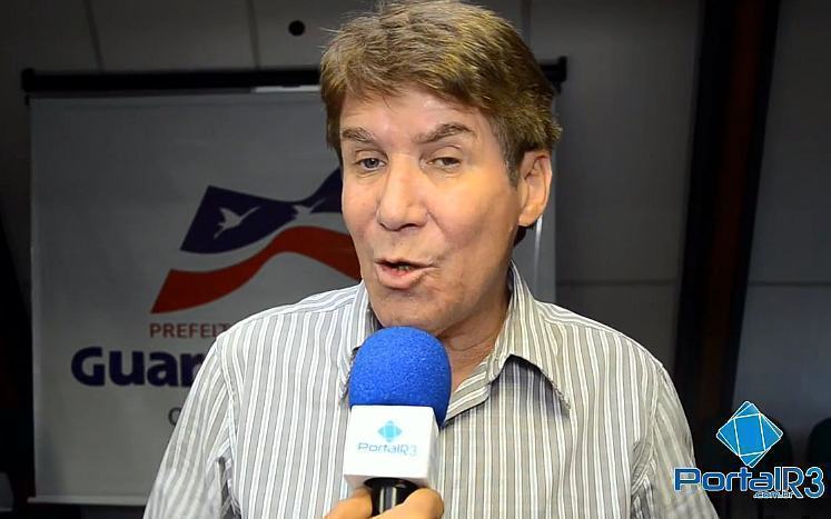 Francisco Carlos Moreira dos Santos, prefeito de Guaratinguetá, durante entrevista ao PortalR3 em 2014. (Foto: PortalR3