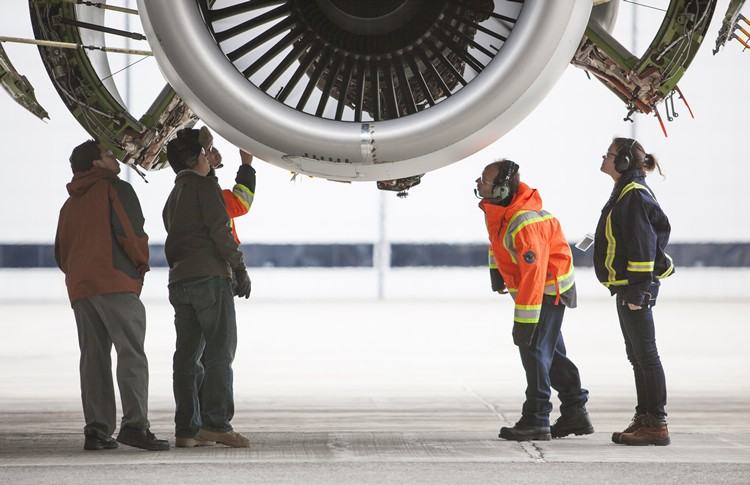 Detalha deo motor PurePower PW1900G para aeronaves Embraer E190-E2 e E195-E2 (Foto: Pratt & Whitney/Divulgação)