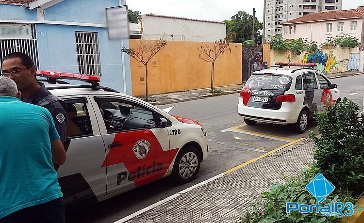 Polícia Militar esteve no local para fazer o registro de ocorrência. (Foto: PortalR3)