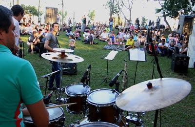Apresentação de jazz no Parque da Cidade em julho desse ano. (Foto: Valter Pereira/PMJ)