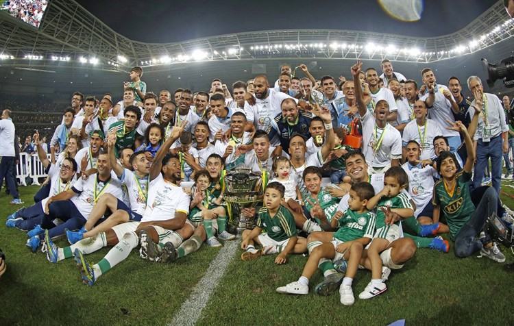 Palmeiras comemora título da Copa do Brasil. (Rafael Ribeiro / CBF)
