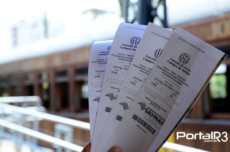 Ingressos para o passeio. (Foto: Luis Claudio Antunes/PortalR3)