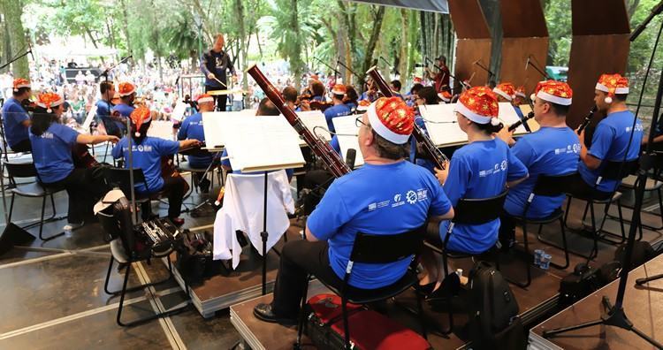 Concerto de Natal em 2014. (Foto: Divulgação/OSSJC)