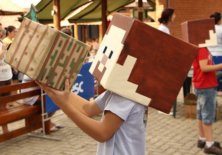 Oficina de Minecraft em Taubaté. (Foto: Angelo Moraes/Divulgação)