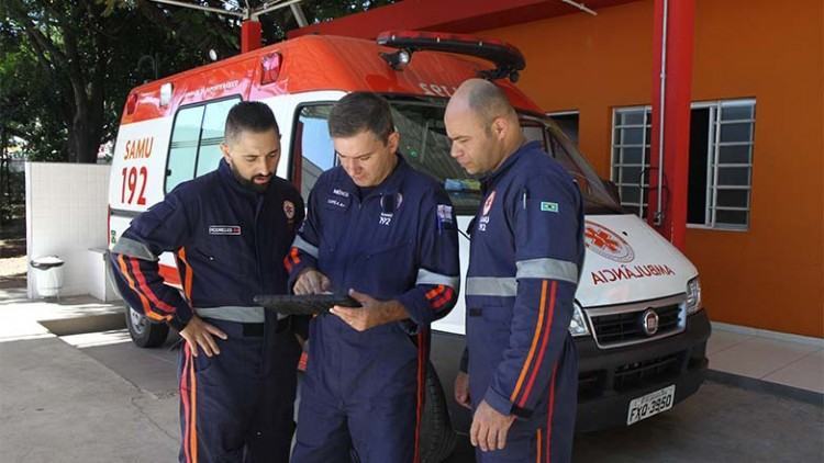 O novo sistema de tablets está implantado em 16 viaturas, sendo 9 de São José dos Campos, 2 de Caçapava, 4 de Jacareí e 1 de Jambeiro. (Foto: Antonio Basilio/PMSJC)