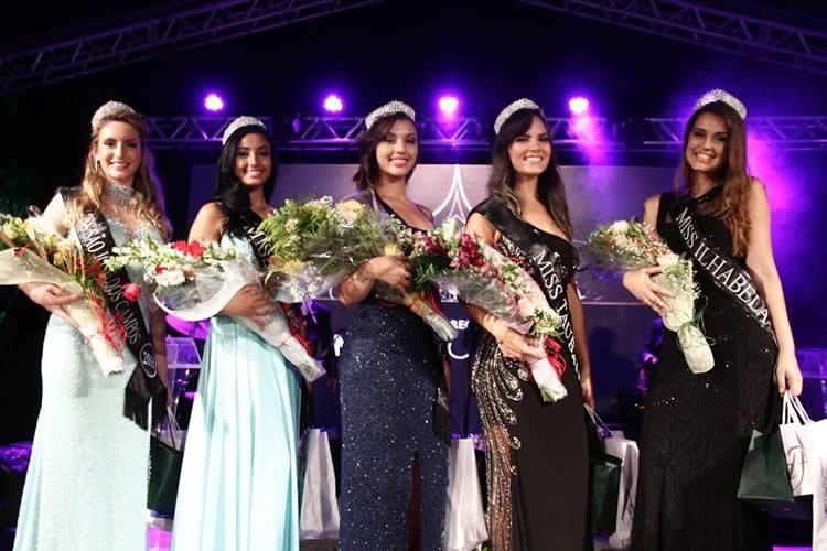 As selecionadas para participar da final do Miss São Paulo foram: Yasmin Silva, por São José dos Campos; Rafaela Luna, de Jacareí; Júlia Vargas, de Pindamonhangaba; Mayara Yanose, de Taubaté, e Larissa Iwantschuk, de Ilhabela. (Foto: Divulgação/PMI)