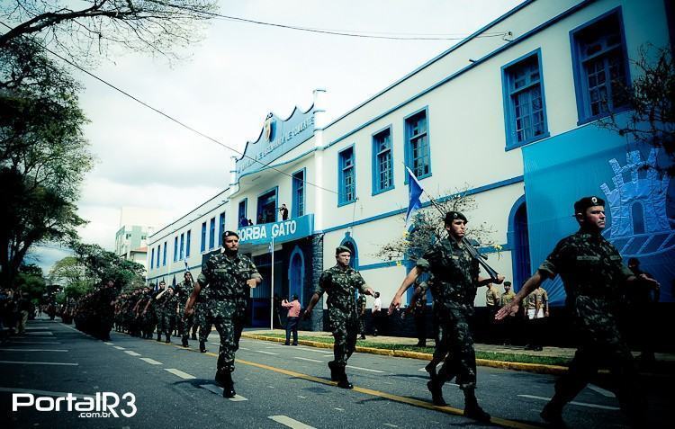 Batalhão Borba Gato em Pindamonhangaba. (Foto: Luis Claudio Antunes/PortalR3)