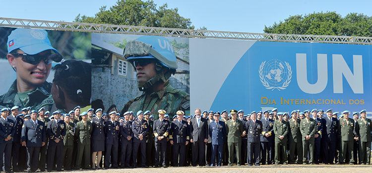  O ministro da Defesa, Raul Jungmann, participou nesta segunda-feira (30) da cerimônia alusiva ao Dia Internacional dos Peacekeepers (Mantenedores da Paz) das Nações Unidas (ONU). (Foto: Tereza Sobreira/MD)