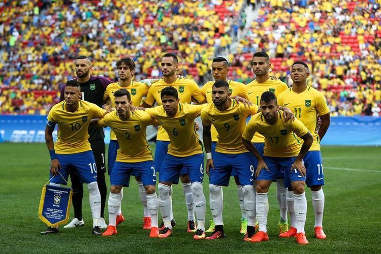 Futebol masculino da seleção brasileira, deu o seu pontapé inicial na Olimpíada Rio 2016, em uma partida contra a África do Sul, no Estádio Mané Garrincha (Marcelo Camargo/Agência Brasil)