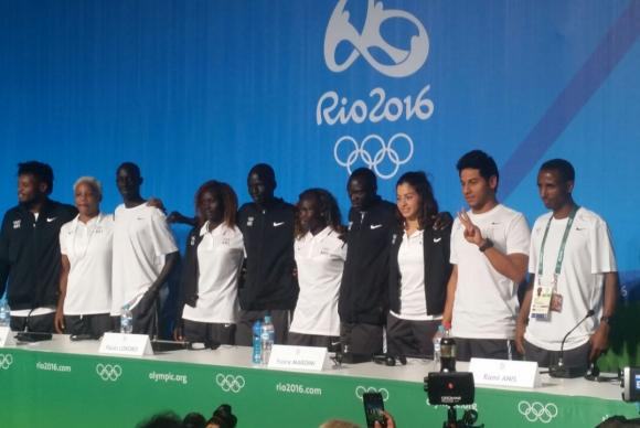 Refugiados participam da Rio 2016. (Foto: Edgard Matsuki/Portal EBC)