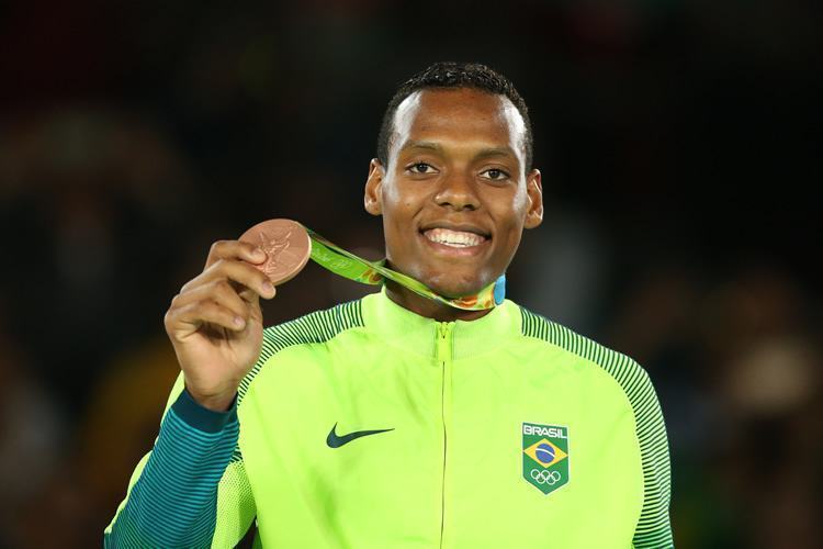 Pódio de Maicon de Andrade Siqueira/Brasil, Medalha de Bronze. Arena Carioca 3, Parque Olímpico. Foto: Saulo Cruz/Exemplus/COB