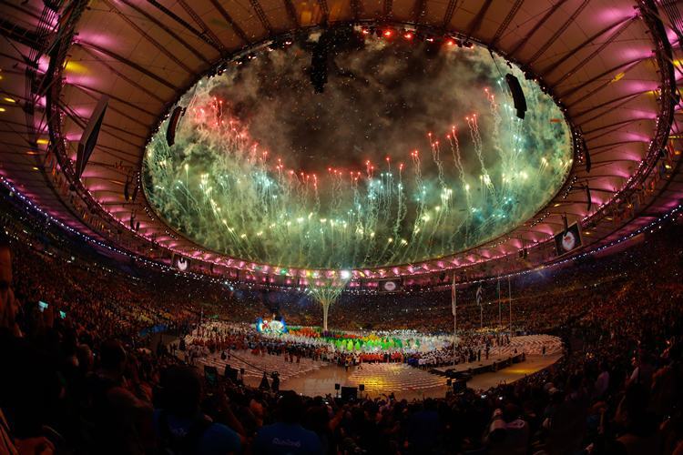 Maracanã foi palco da belíssima festa de encerramento. (Foto: Fernando Frazão/Agência Brasil)