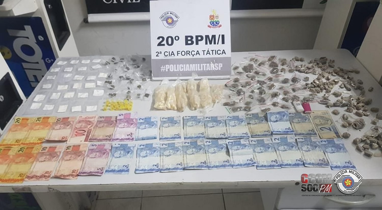 PM apreende dupla com 369 porções de drogas em Caraguatatuba - PortalR3