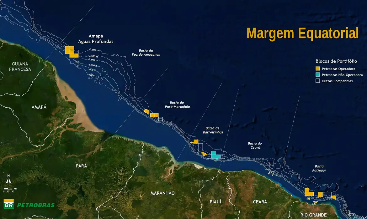 Costa norte do Brasil surge com fragmentação de supercontinente
