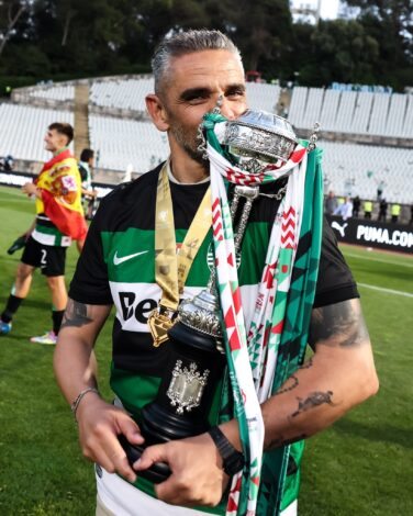 O técnico Rui Borges chegou ao Sporting sem nunca ter vencido nada na sua carreira (Foto Sportting CP)
