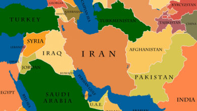 Mapa do Oriente Médio