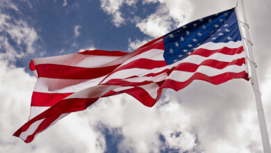 Bandeira dos Estados Unidos.