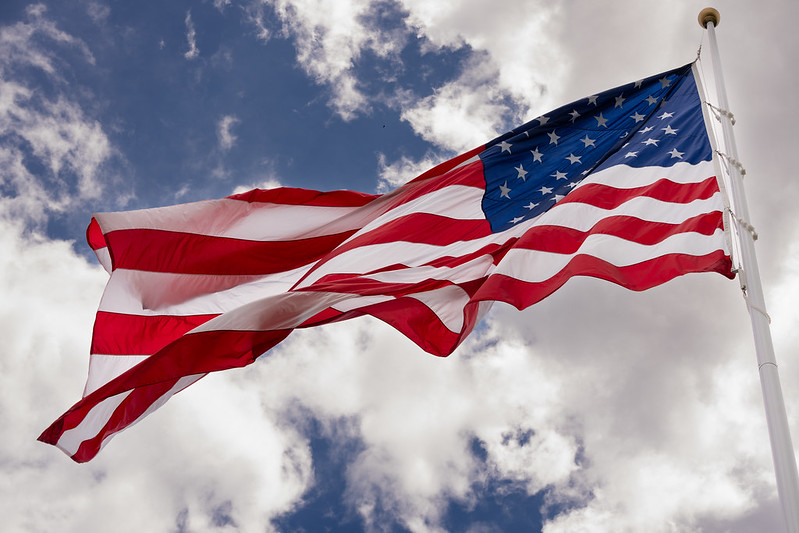 Bandeira dos Estados Unidos.