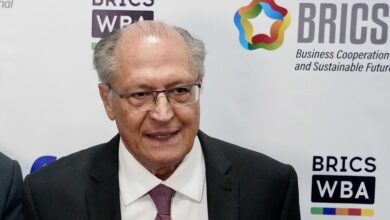 Vice Presidente da República Geraldo Alckmin durante Entrevista Coletiva no BRICS.