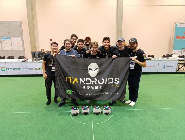 ITA conquista ouro na liga de futebol rob&oacute;tico 2025 em Salvador