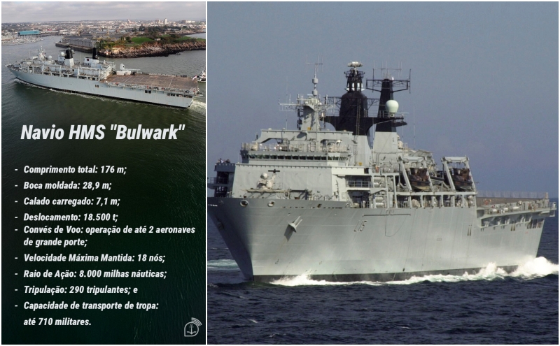 HMS “Bulwark” será o segundo maior navio da Esquadra 
