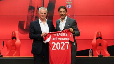 José Mourinho foi apresentado pelo presidente Rui Costa como sucessor de Bruno Lage
